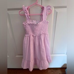 Janie and Jack girls dress. Fully lined, ruched bodice top.